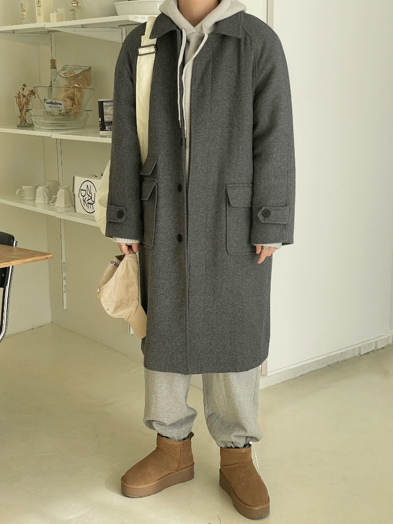 로렌 백슬릿 발마칸 코트 (3color)